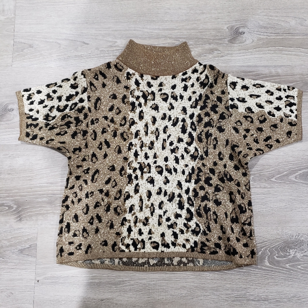 Vintage Animal Print Sweater